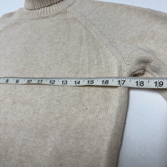 Jeanne Pierre Women’s Turtleneck Sweater Beige Color Size Small - Picture 8 of 8